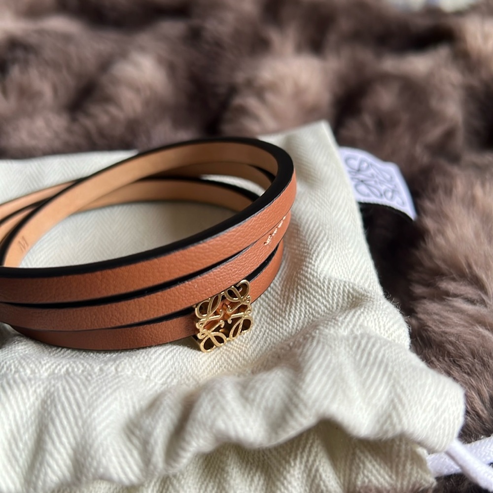 Loewe Leather Bracelet Twist Bangle